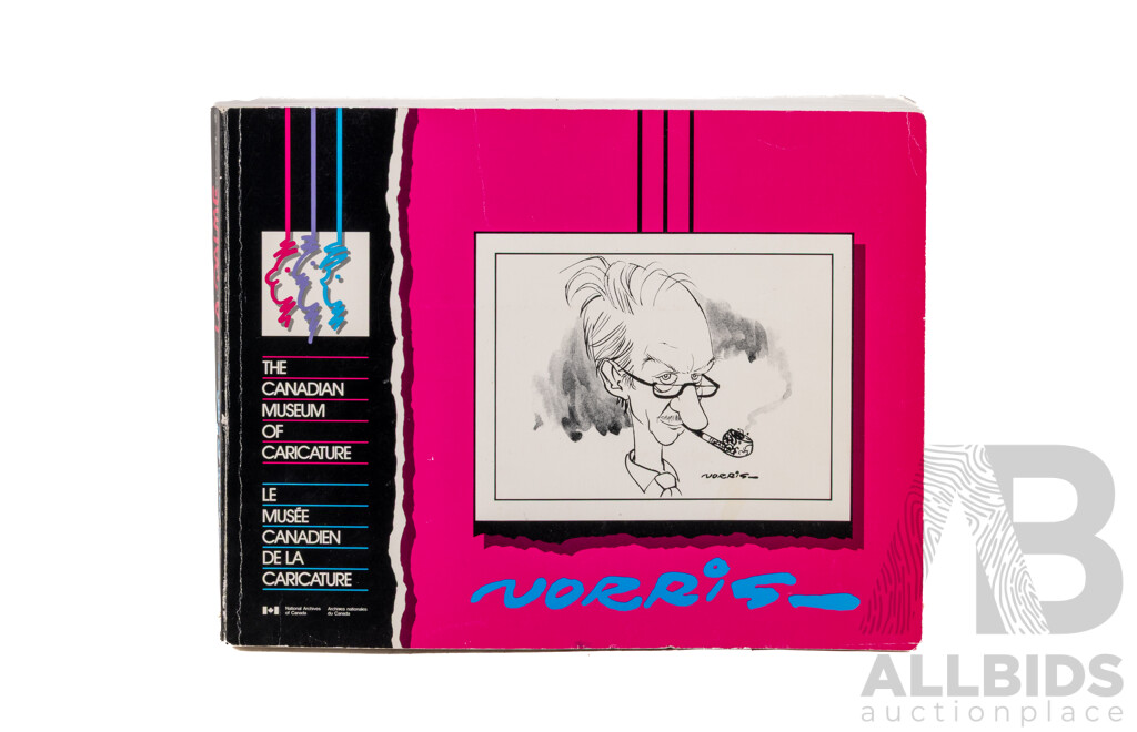 Len Norris, (20th Century, Canadian, 1913-1997), What Bugs Me... & Hello? Crisis Centre?, Pair Nicely Framed Original Vancouver Sun Cartoon Prints, with Canadian Musuem of Caricature Book (1990), 33 x 36 cm (frames) (3)