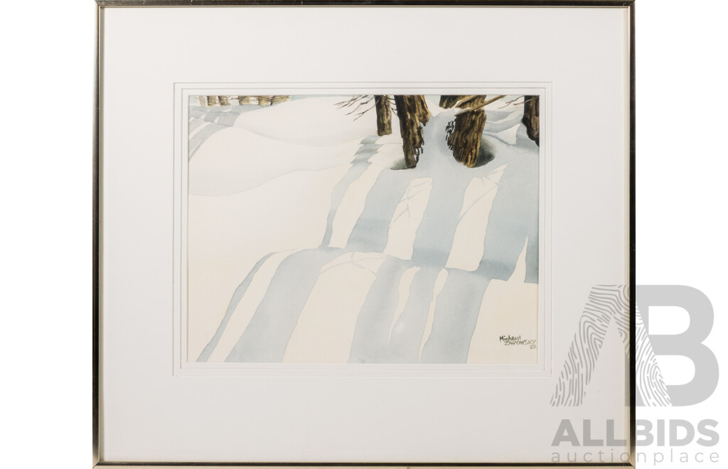 Micheal Zarowksy (20th Century, Canadian), Impression of Quiet, Wonderful Original Watercolour, 49 x 57 cm (frame)