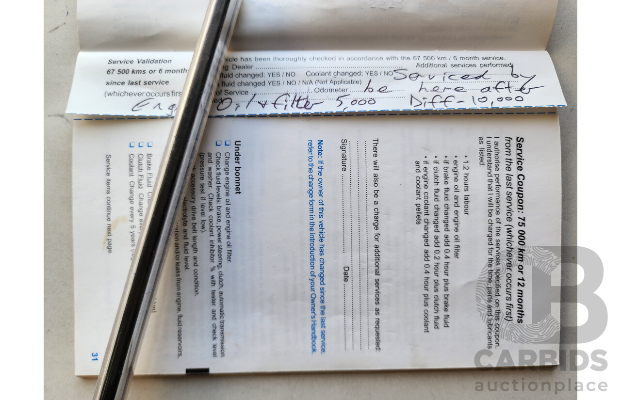 2/2005 Holden Statesman V6 WL 4d Sedan White 3.6L