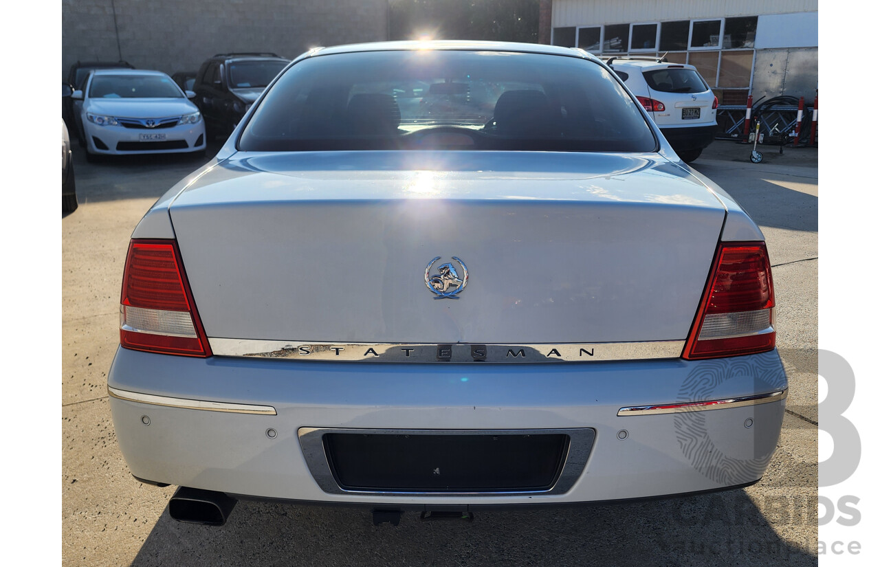 2/2005 Holden Statesman V6 WL 4d Sedan White 3.6L