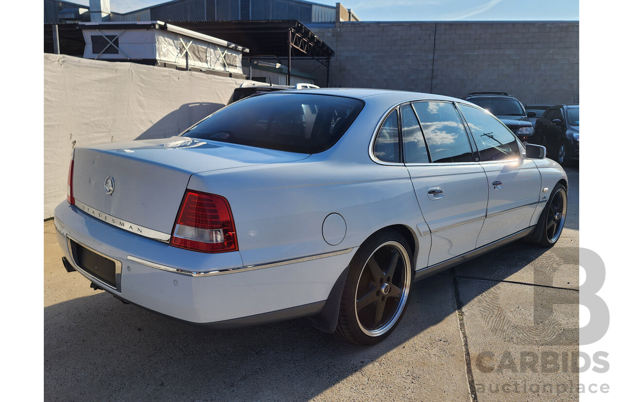2/2005 Holden Statesman V6 WL 4d Sedan White 3.6L