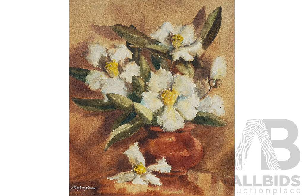 JENSEN, Winifred (working 1960s-1970s) 'Gordonias' W/Clr 