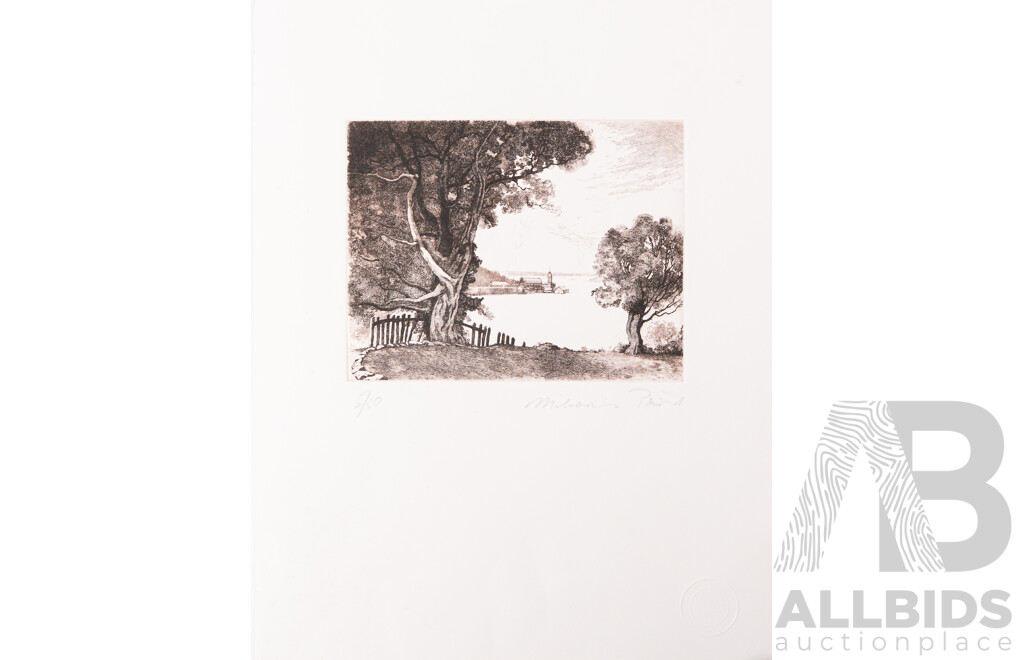Adrian Feint, (20th Century, Austrailan, 1894-1971), Milson's Point (1982), Original Limited Edition 5 of 50 Etching, 44.5 x 35 cm (sheet)
