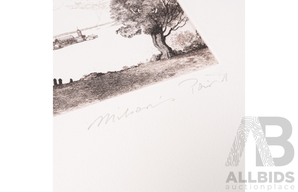 Adrian Feint, (20th Century, Austrailan, 1894-1971), Milson's Point (1982), Original Limited Edition 5 of 50 Etching, 44.5 x 35 cm (sheet)