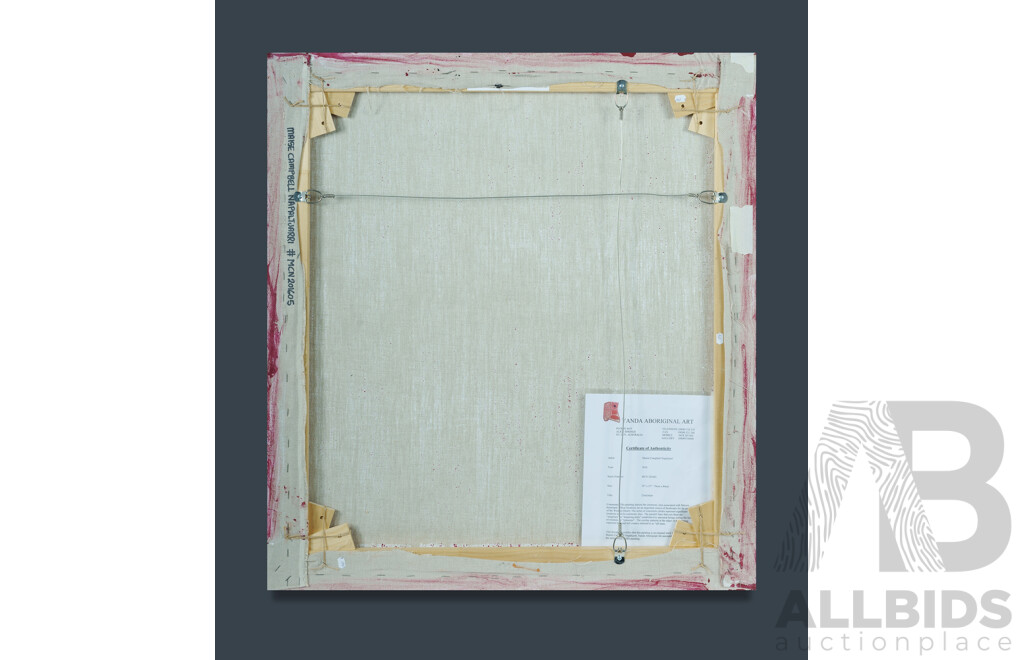 NAPALJARRI, Maisie Campbell (Aboriginal b.1952) 'Tjintjintjin,' 2016. Acrylic on Linen 