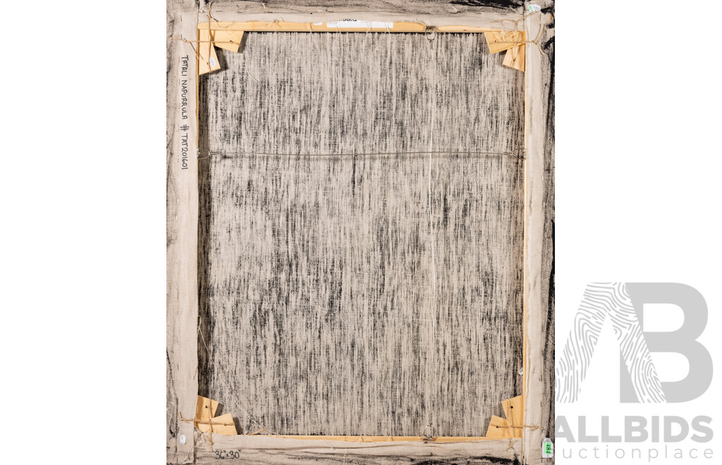 NAPARRULA, Tatalia (Aboriginal b.1957) 'Women Ceremonies at Desert Bore,' 2016. Acrylic on Linen 