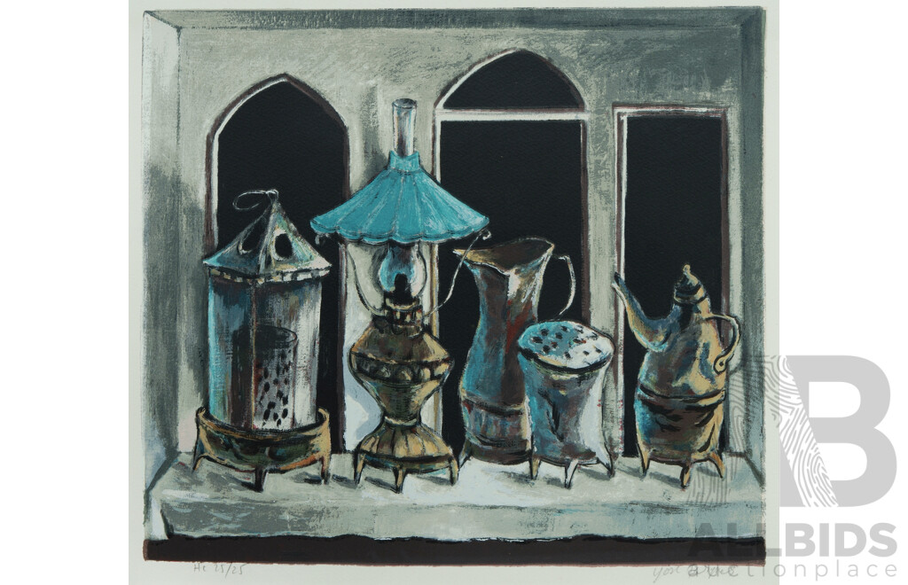 BERGNER, Yosl (1920-2017) Still Life Lithograph HC 25/25 