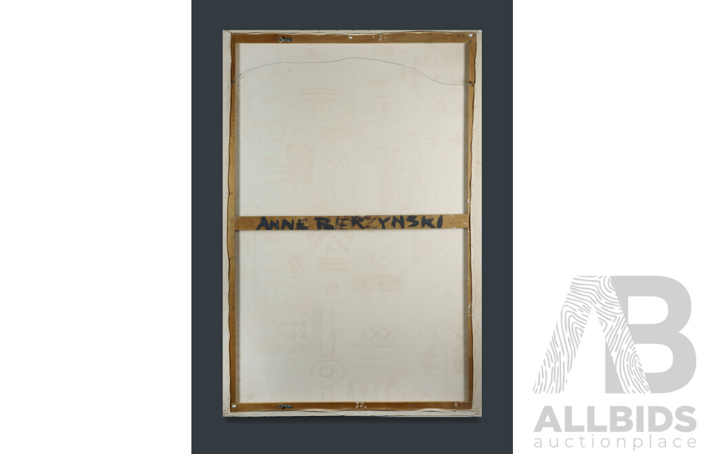 Annie Bierzynski, (20th Century, West-Indies Born Australian), Untitled Abstract, Original Oil on Canvas, 183 X 121 Cm