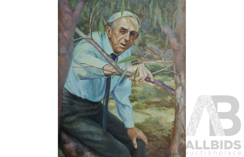 CLOSE, Yve (1930-2023) Portrait of Joshua Smith, 1985. Oil on Board 