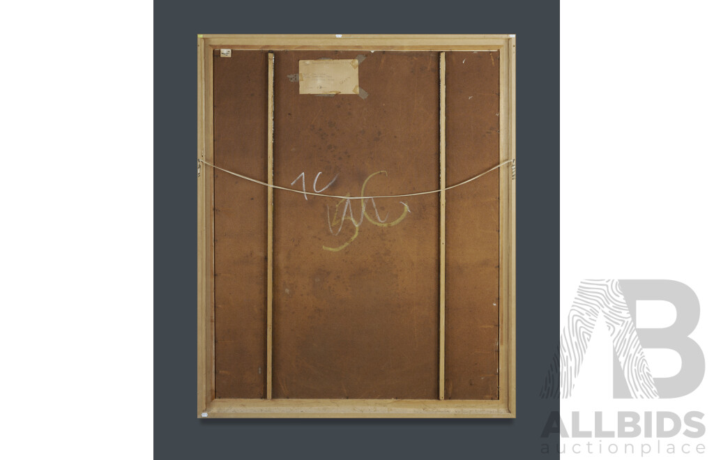 CLOSE, Yve (1930-2023) Portrait of Joshua Smith, 1985. Oil on Board 