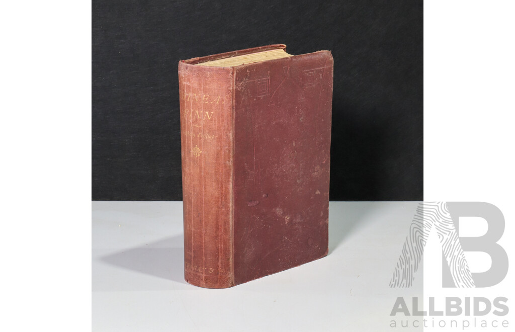 Anthony Trollope, (19th Century, British, 1815-1882), Phineas Finn, First Edition, Volume One (of Two Volumes), Hardcover Published by Virtue & Co in 1869
