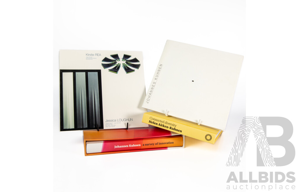Johannes Kuhnen, (20th C., German-Australian, 1952) A Survey of Innovation (2009) Hard Cover, 23 x 20 cm & Helen Aitken-Kuhnen (20th C., Australian, 1952-) Connected Diversity (2013), 24 x 18 cm (2)