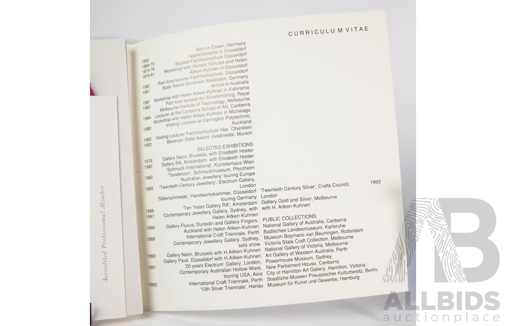 Johannes Kuhnen, (20th C., German-Australian, 1952) A Survey of Innovation (2009) Hard Cover, 23 x 20 cm & Helen Aitken-Kuhnen (20th C., Australian, 1952-) Connected Diversity (2013), 24 x 18 cm (2)