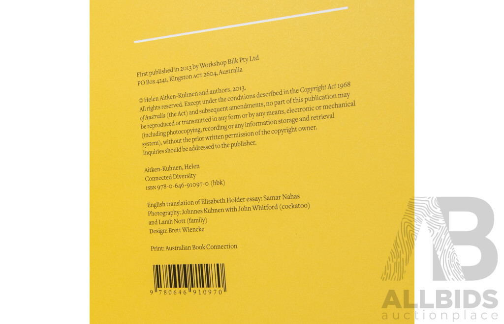Johannes Kuhnen, (20th C., German-Australian, 1952) A Survey of Innovation (2009) Hard Cover, 23 x 20 cm & Helen Aitken-Kuhnen (20th C., Australian, 1952-) Connected Diversity (2013), 24 x 18 cm (2)
