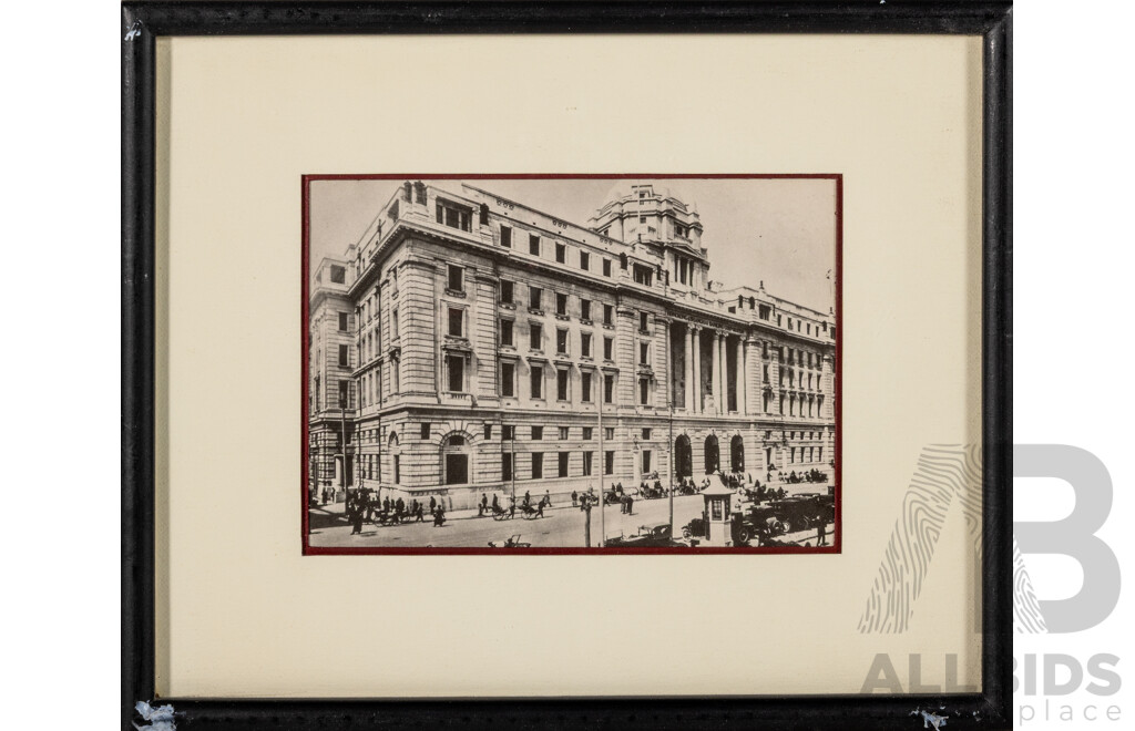 Collection of Five Quality Black and White Prints From Original Photos Featuring Varied Vistas of Shanghai, 20 x 25 cm (frames) (5)