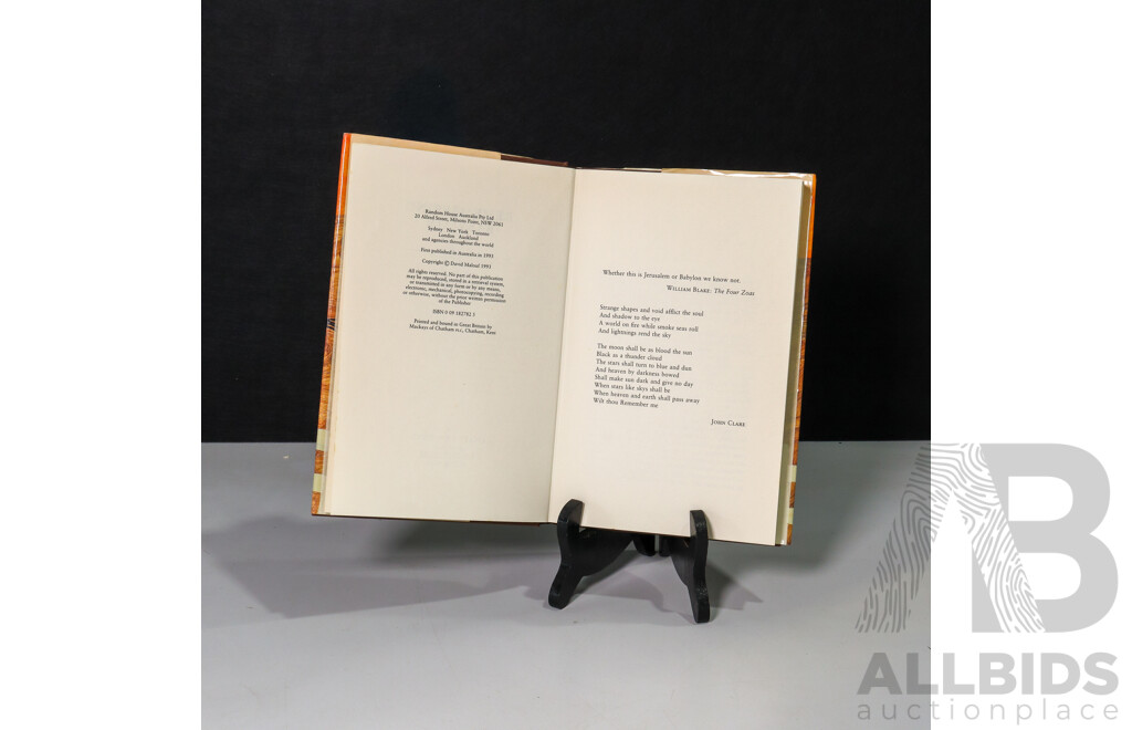 David Malouf (20th Century, Australian, 1934-), Remembering Babylon (First Edition Hard Cover, 1993), 24 x 16 cm (dimensions)