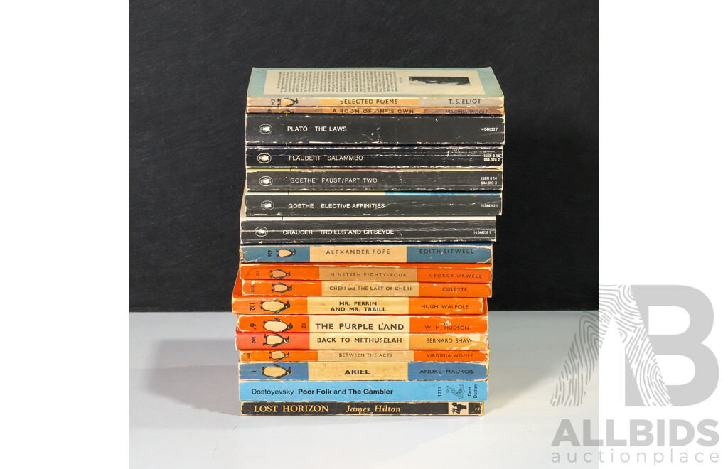 Wonderful Collection of Seventeen Vintage Classic Paperbacks Comprising Dostoyevsky, T.S. Eliot, Bernard Shaw and More (17)