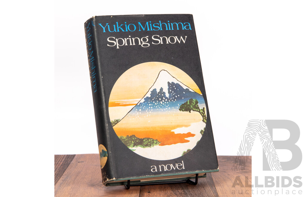 Yukio Mishima (20th Century, Japanese, 1925-1970), Spring Snow, Hard Cover Novel, First English Edition Published by Alfred E.Knopf (1972)