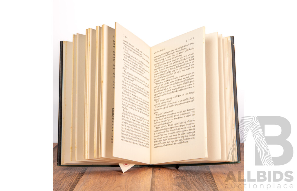 Yukio Mishima (20th Century, Japanese, 1925-1970), Spring Snow, Hard Cover Novel, First English Edition Published by Alfred E.Knopf (1972)