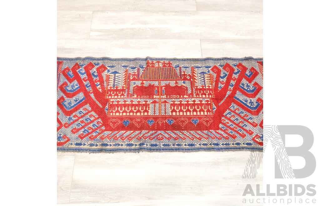 Artists Unknown, (Indonesian, Mid-Late 19th Century), Hand Woven Palepai Ship’s Cloth, Cotton Textile, 60 x 264 cm (approx)