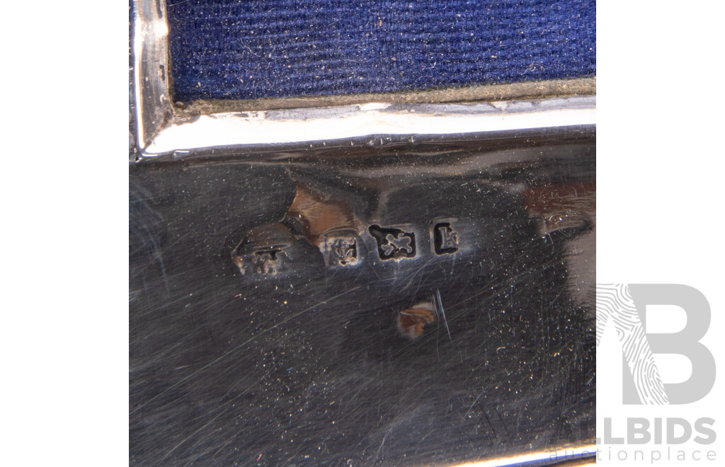 Wonderful Pair Antique Picture Frames with Sterling Silver Surrounds, Birmingham 1909, William Neale