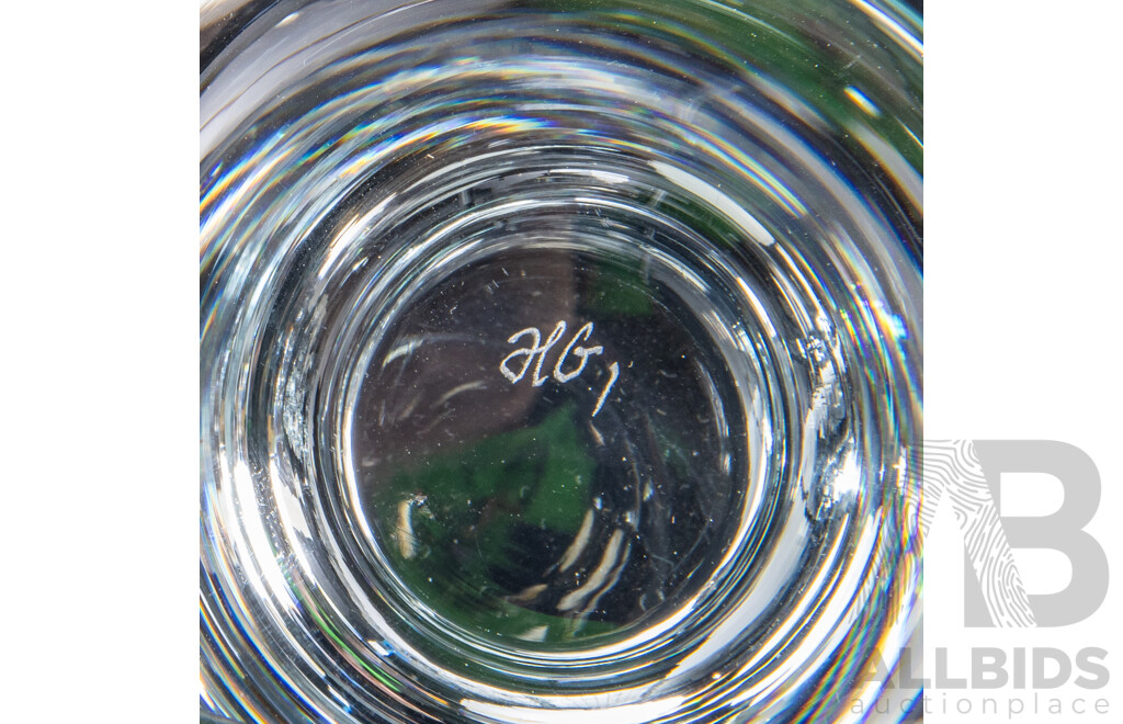 Two Sets of Six Holmegaard Ships Glasses, Mid-20th Century