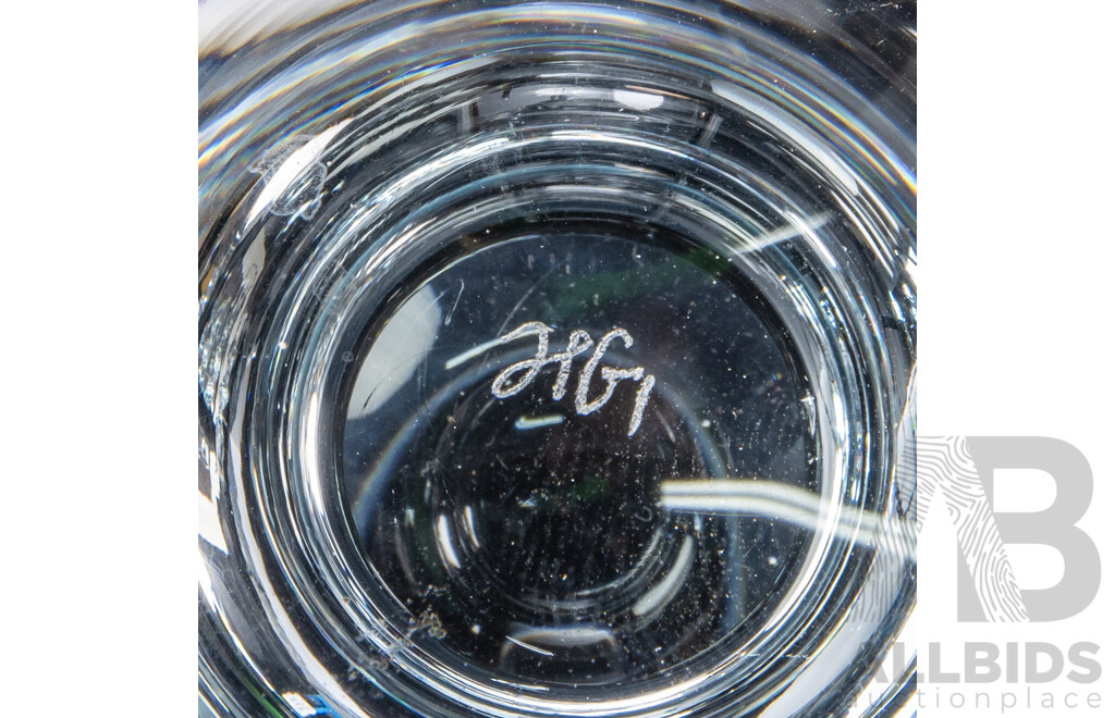 Two Sets of Six Holmegaard Ships Glasses, Mid-20th Century