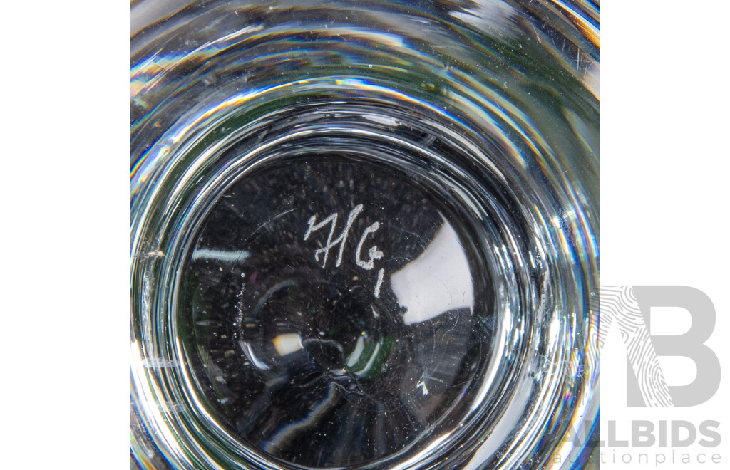 Two Sets of Six Holmegaard Ships Glasses, Mid-20th Century