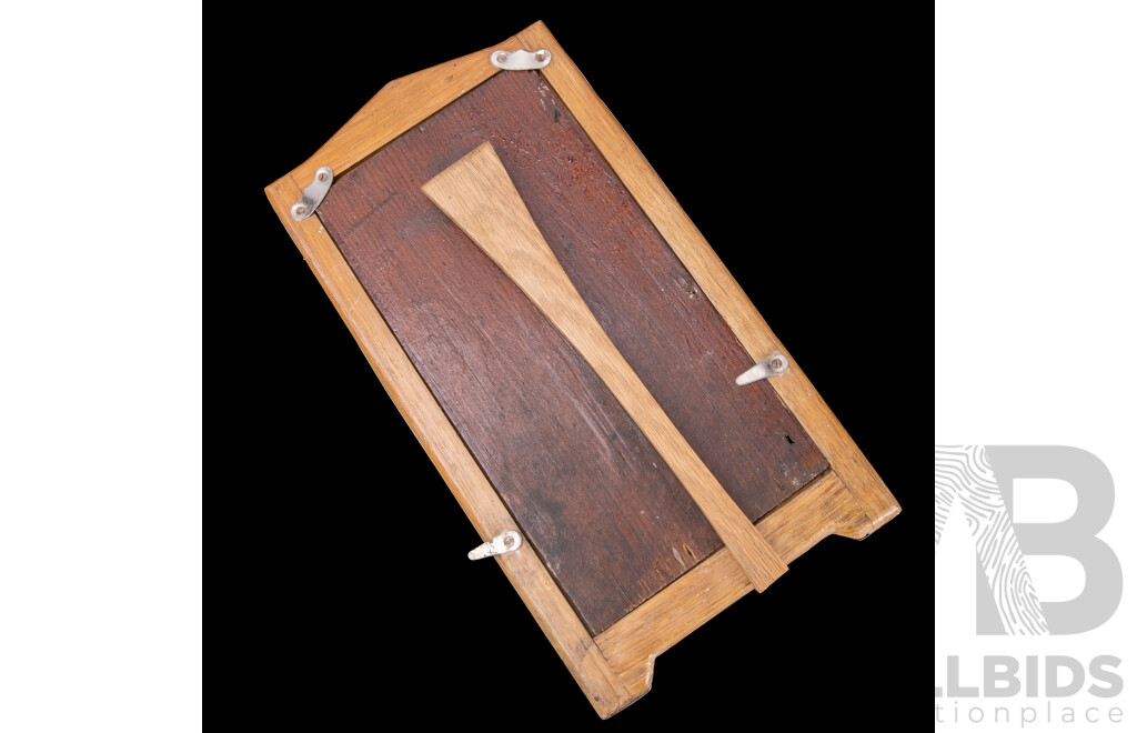 Antique Picture Frame with Sterling Silver Surround, Birmingham 1913 , Probably Deakin & Francis