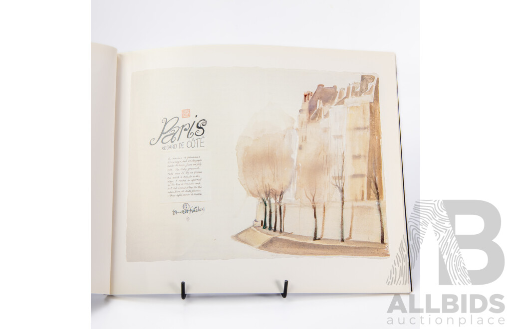 Brett Whiteley, (20th Century, Australian, 1939 - 1992),  Paris ‘Regard De Côté’ (1990), Australian Galleries Publication, 24 x 29 cm (dimensions)