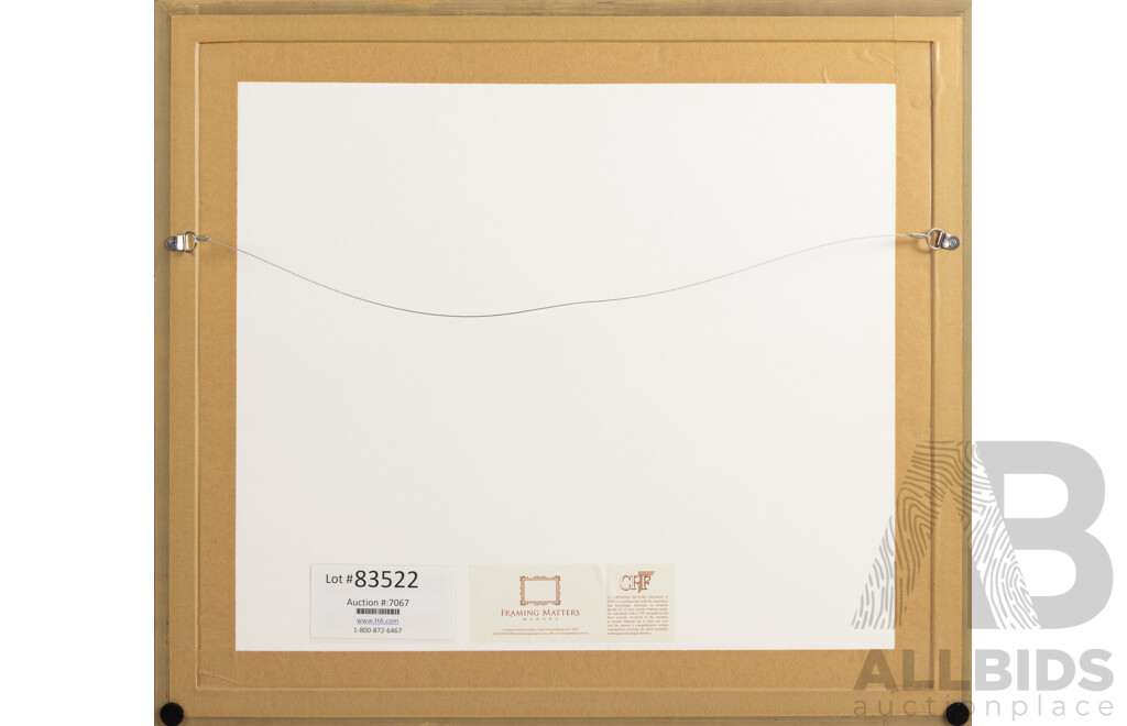 Wonderful Framed Vintage Poster of 1956 Science Fiction Film the Forbidden Planet, 52 x 57 cm (frame)