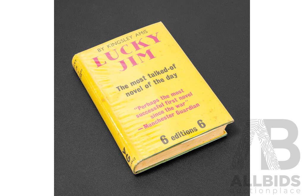 Kingsley Amis, (20th Century, British, 1922-1995), Lucky Jim, First Edition Vintage Hard Cover with Dust Jacket of Amis' Celebrated First Novel, (1954)