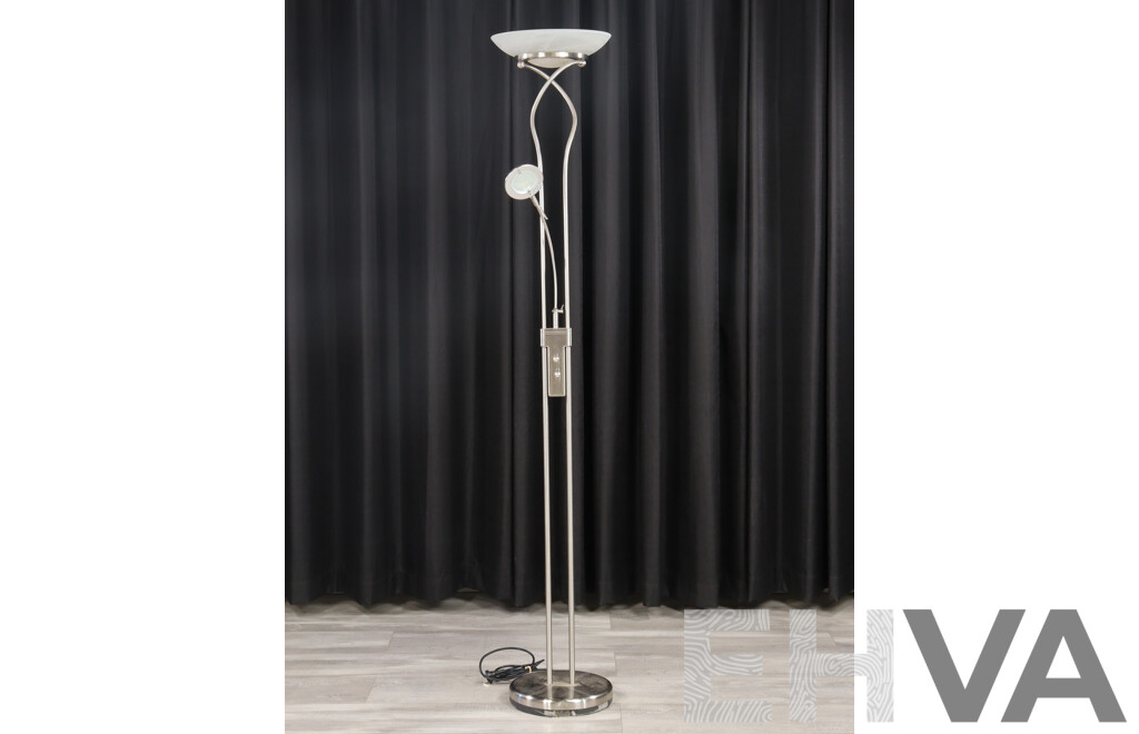 Modern Chrome Floor Lamp - Lot 1623723 | EHVA