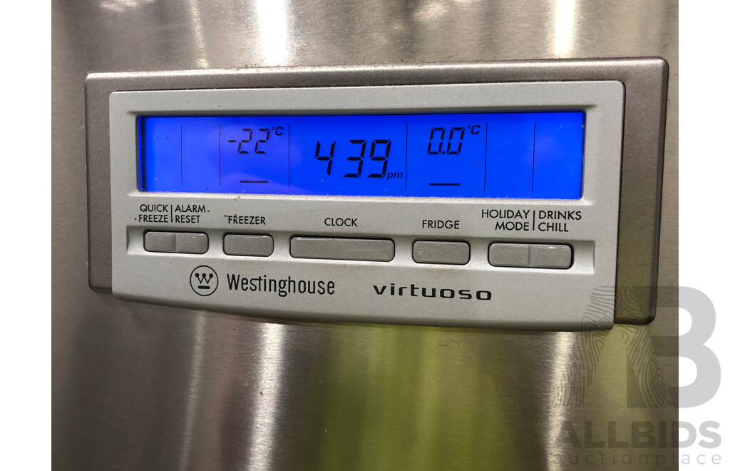 Westinghouse Virtuoso 520 Litre Stainless Steel Fridge/Freezer