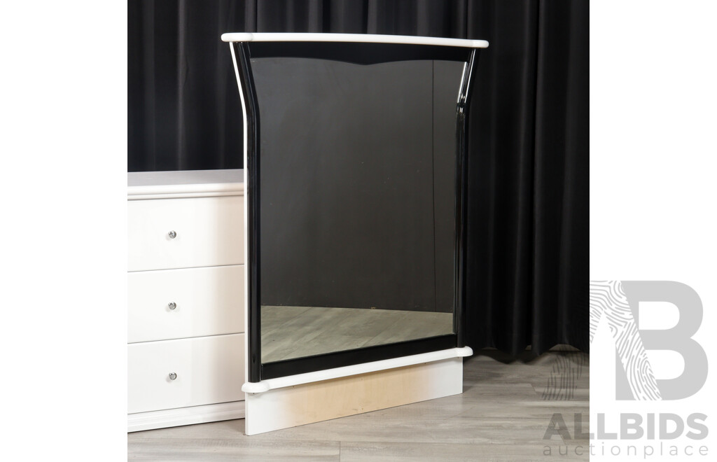 Modern White Low Lying Chest of Six Drawers by Accolade Furniture