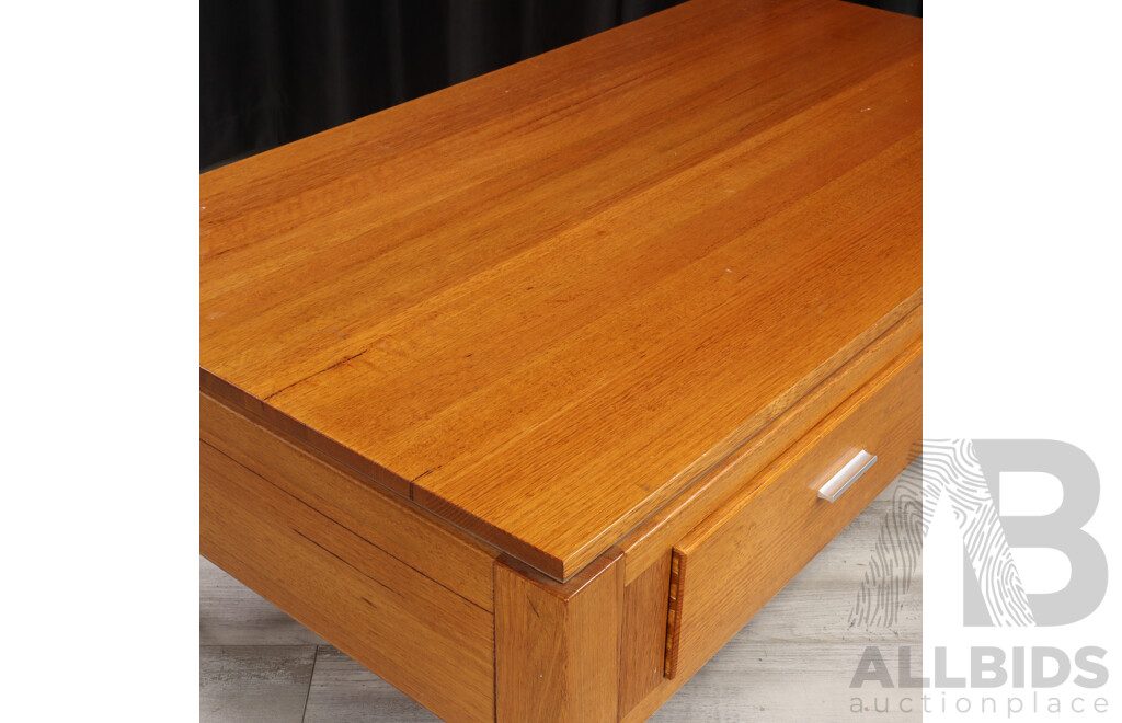 Modern Timber Two Drawer Coffee Table