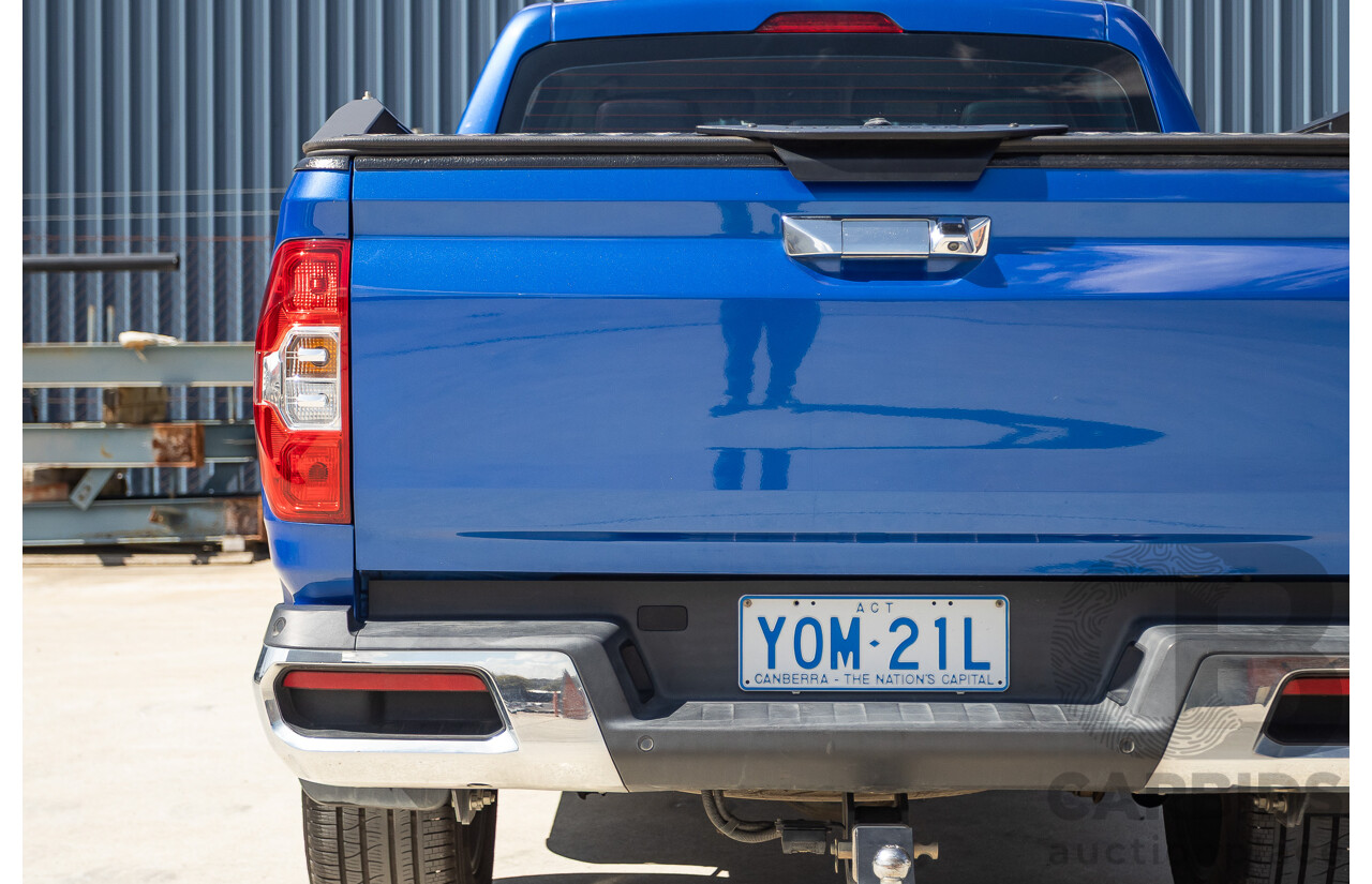 05/2018 LDV T60 LUXE (4x4) SK8C Double Cab Utility Blue Turbo Diesel 2.8L