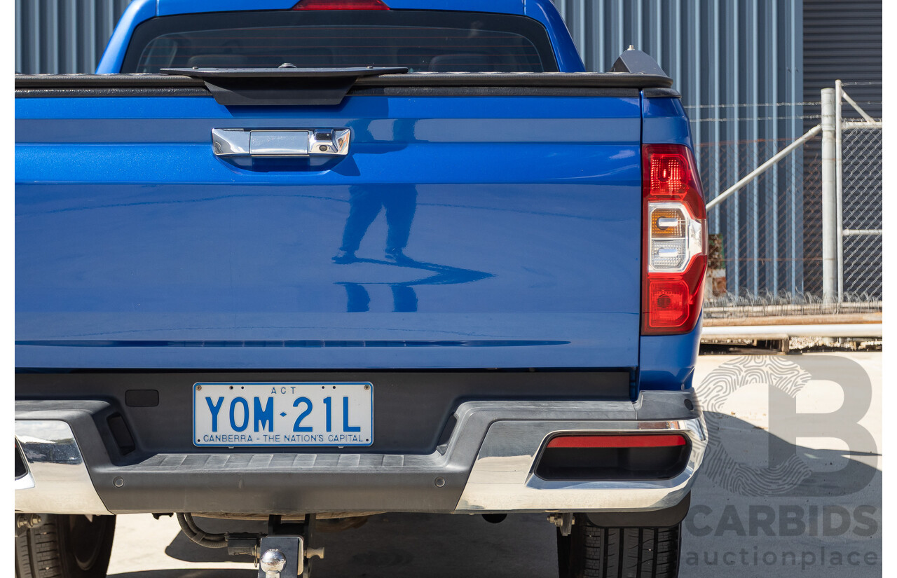 05/2018 LDV T60 LUXE (4x4) SK8C Double Cab Utility Blue Turbo Diesel 2.8L