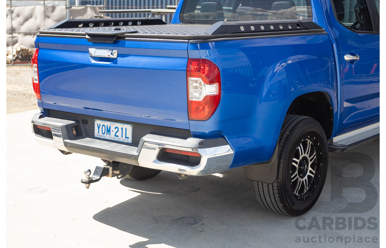 05/2018 LDV T60 LUXE (4x4) SK8C Double Cab Utility Blue Turbo Diesel 2.8L