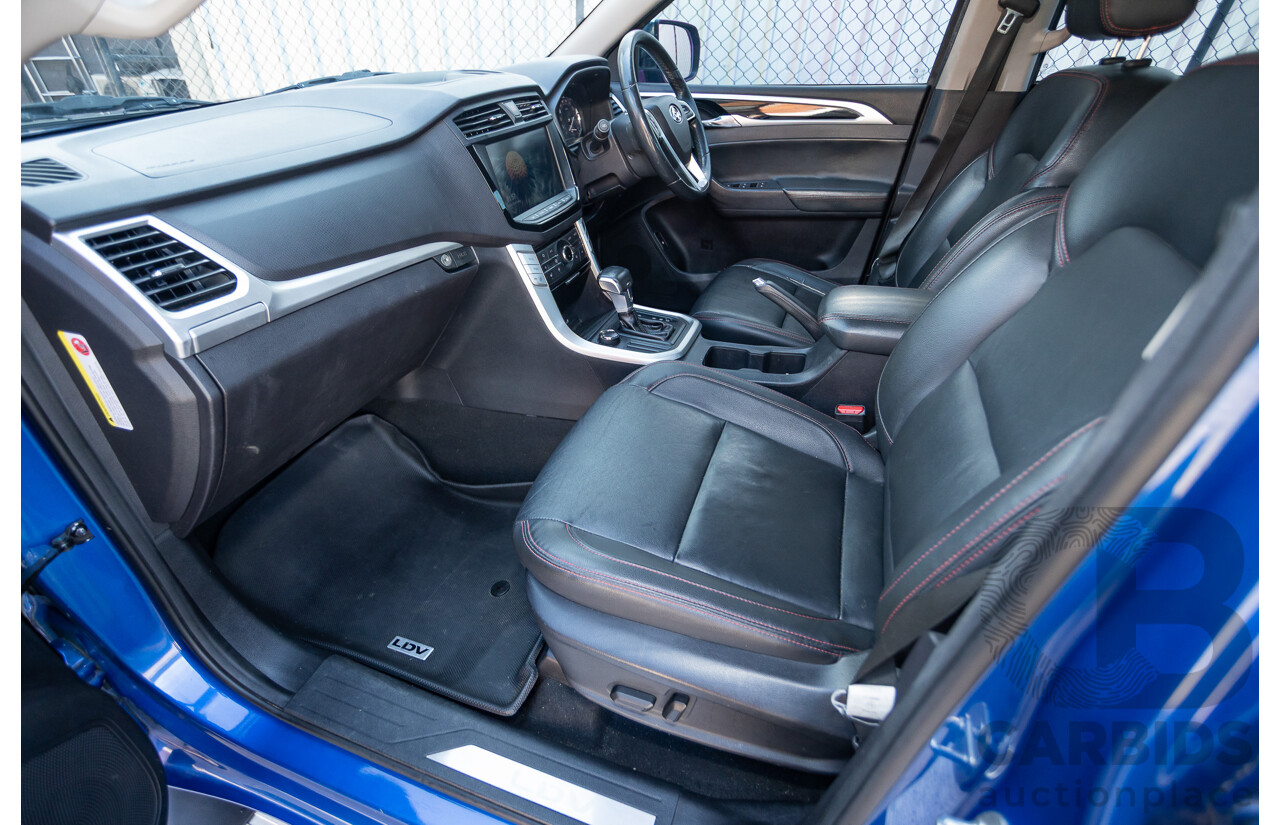 05/2018 LDV T60 LUXE (4x4) SK8C Double Cab Utility Blue Turbo Diesel 2.8L
