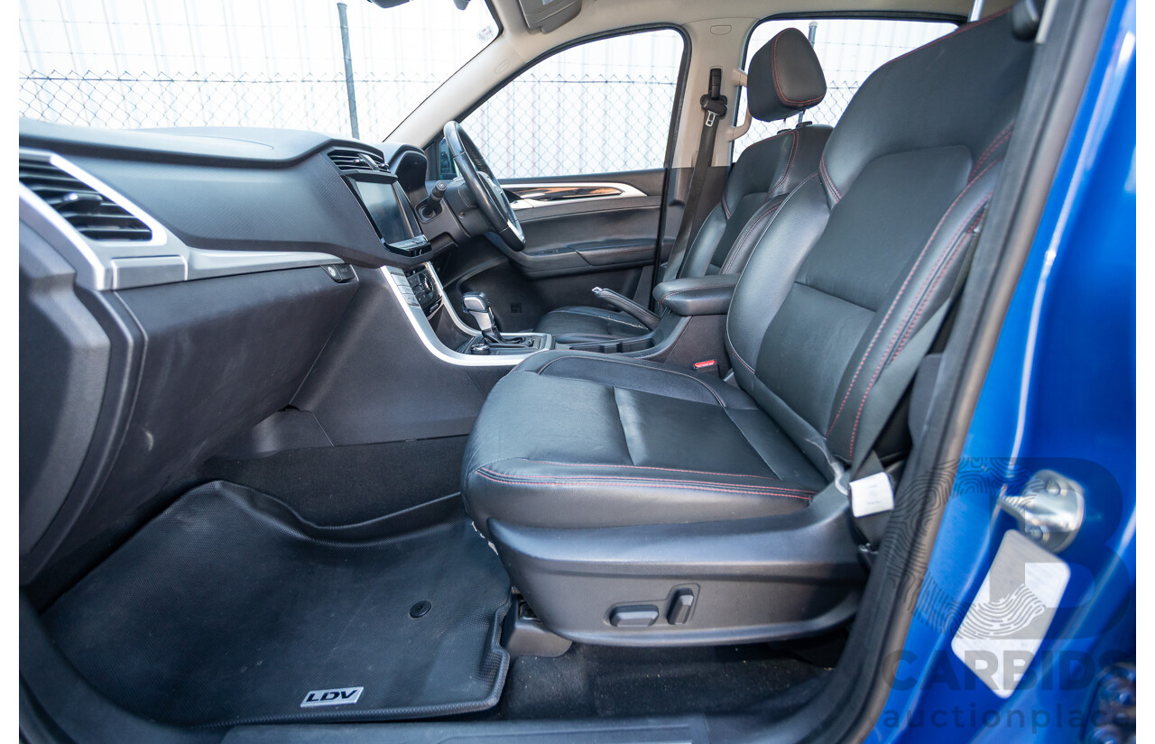 05/2018 LDV T60 LUXE (4x4) SK8C Double Cab Utility Blue Turbo Diesel 2.8L