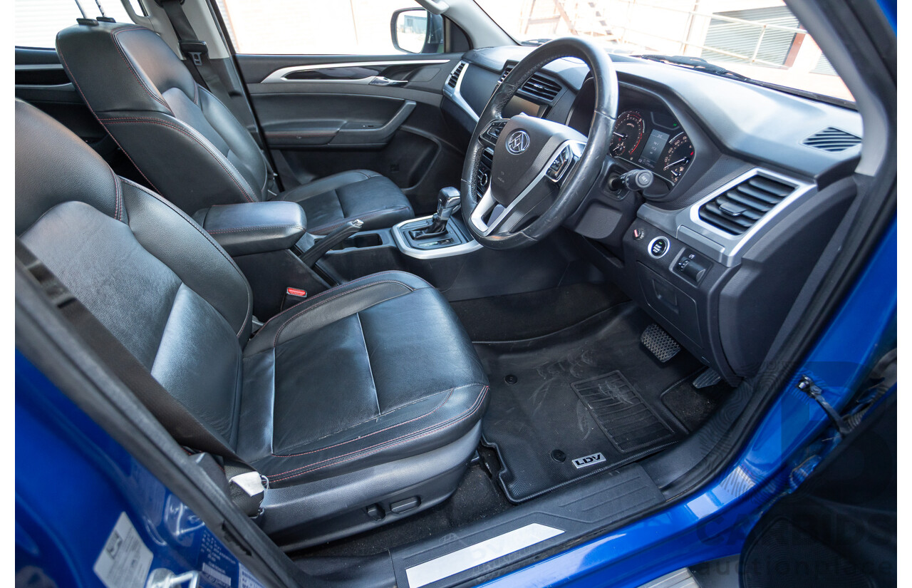 05/2018 LDV T60 LUXE (4x4) SK8C Double Cab Utility Blue Turbo Diesel 2.8L