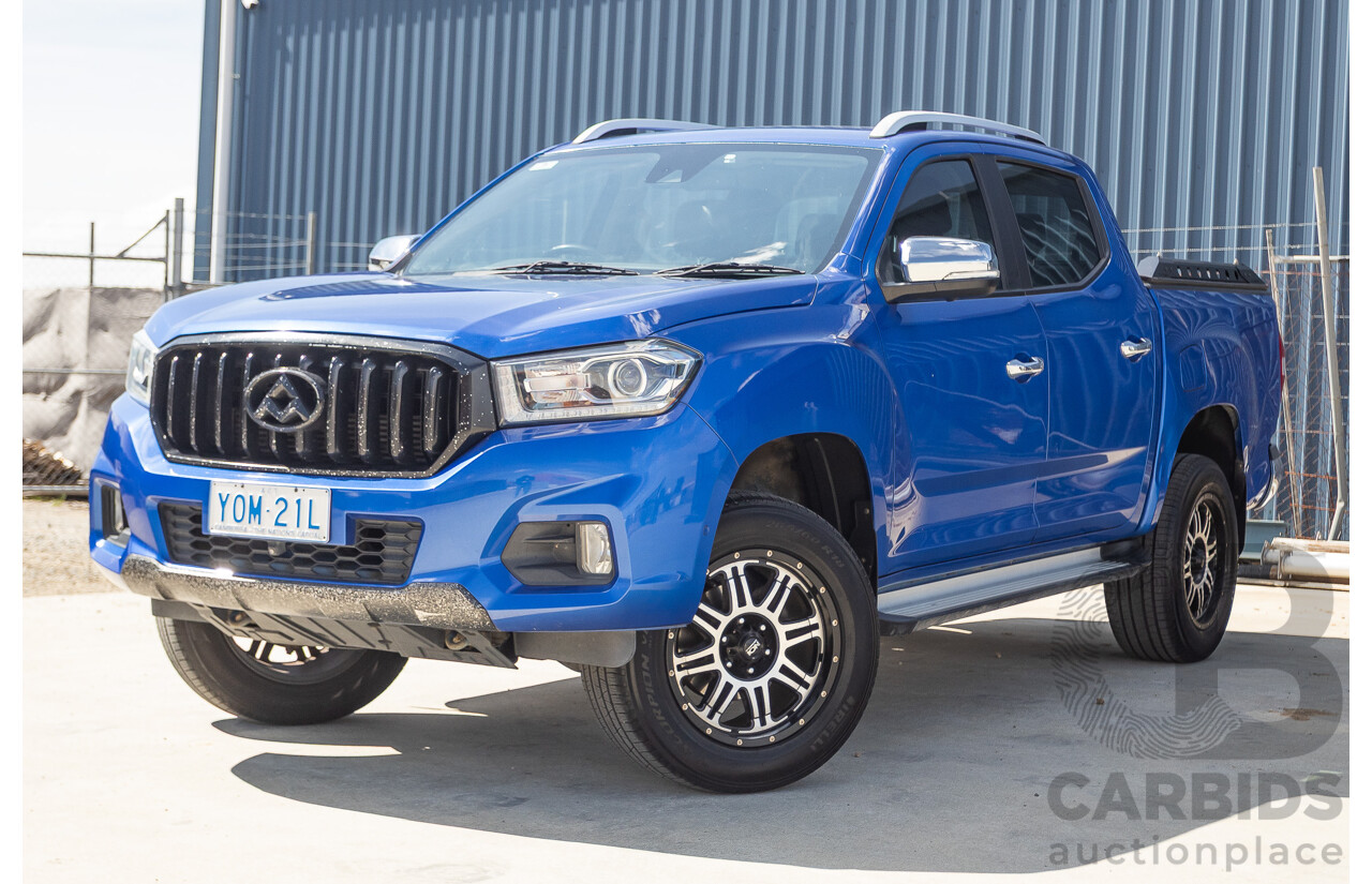 05/2018 LDV T60 LUXE (4x4) SK8C Double Cab Utility Blue Turbo Diesel 2.8L