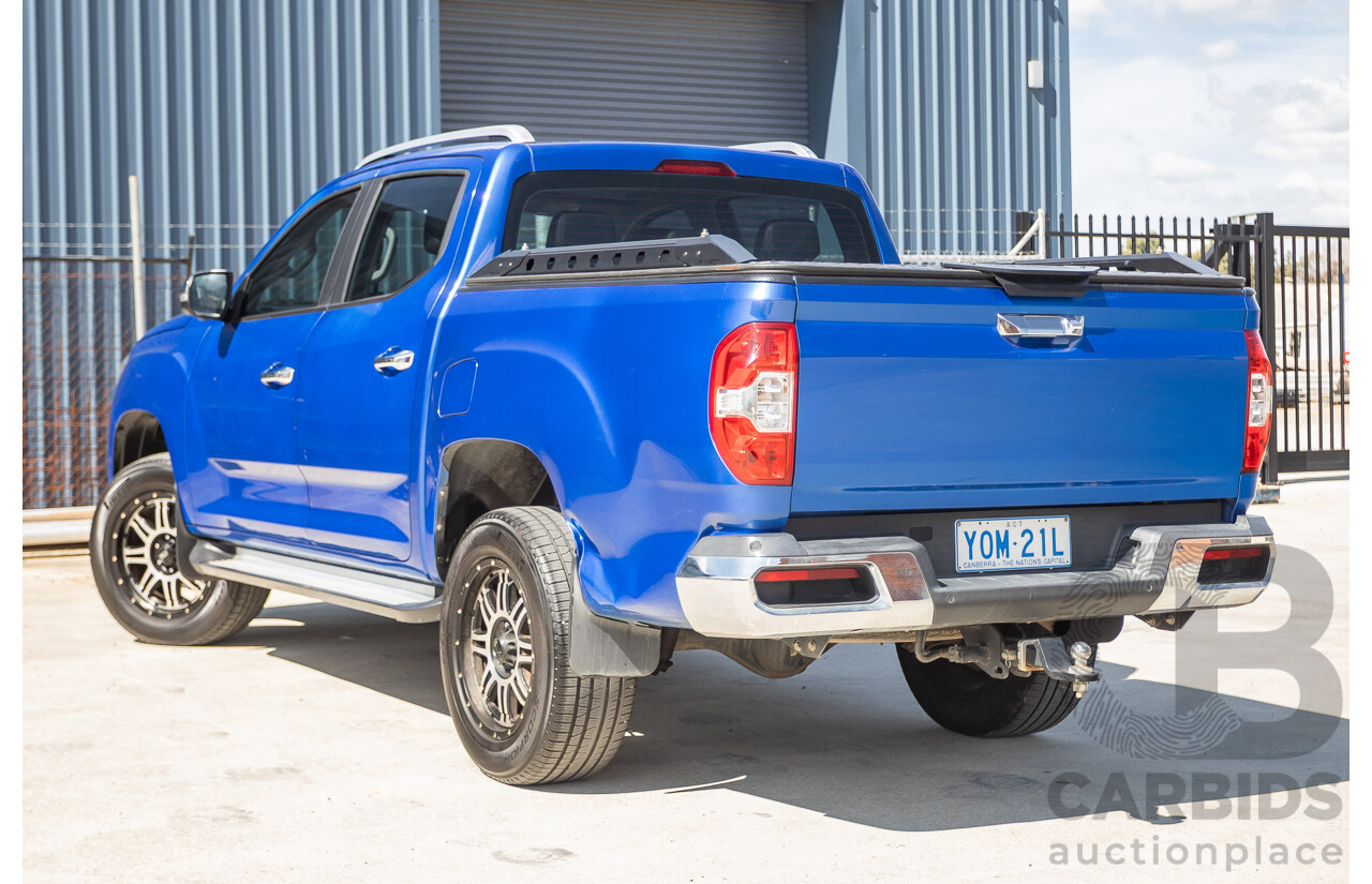 05/2018 LDV T60 LUXE (4x4) SK8C Double Cab Utility Blue Turbo Diesel 2.8L