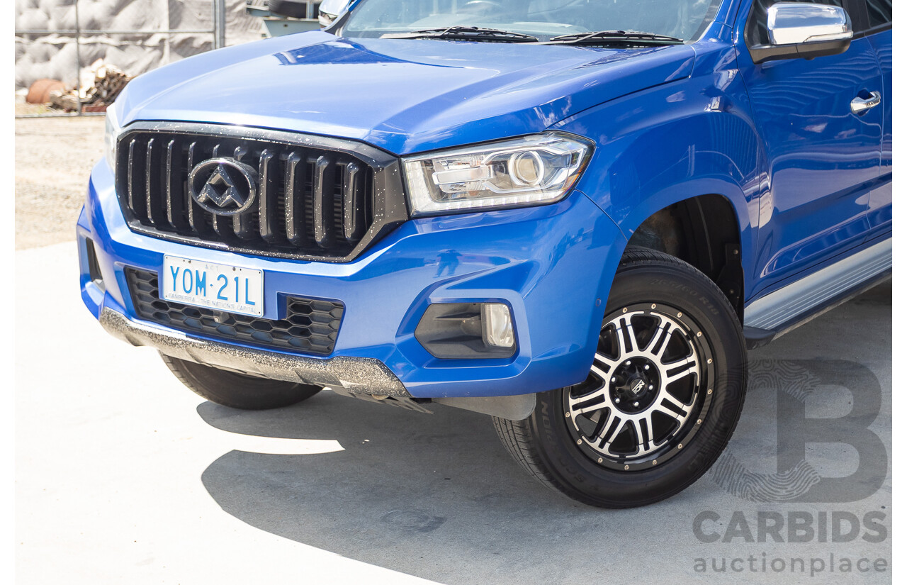 05/2018 LDV T60 LUXE (4x4) SK8C Double Cab Utility Blue Turbo Diesel 2.8L