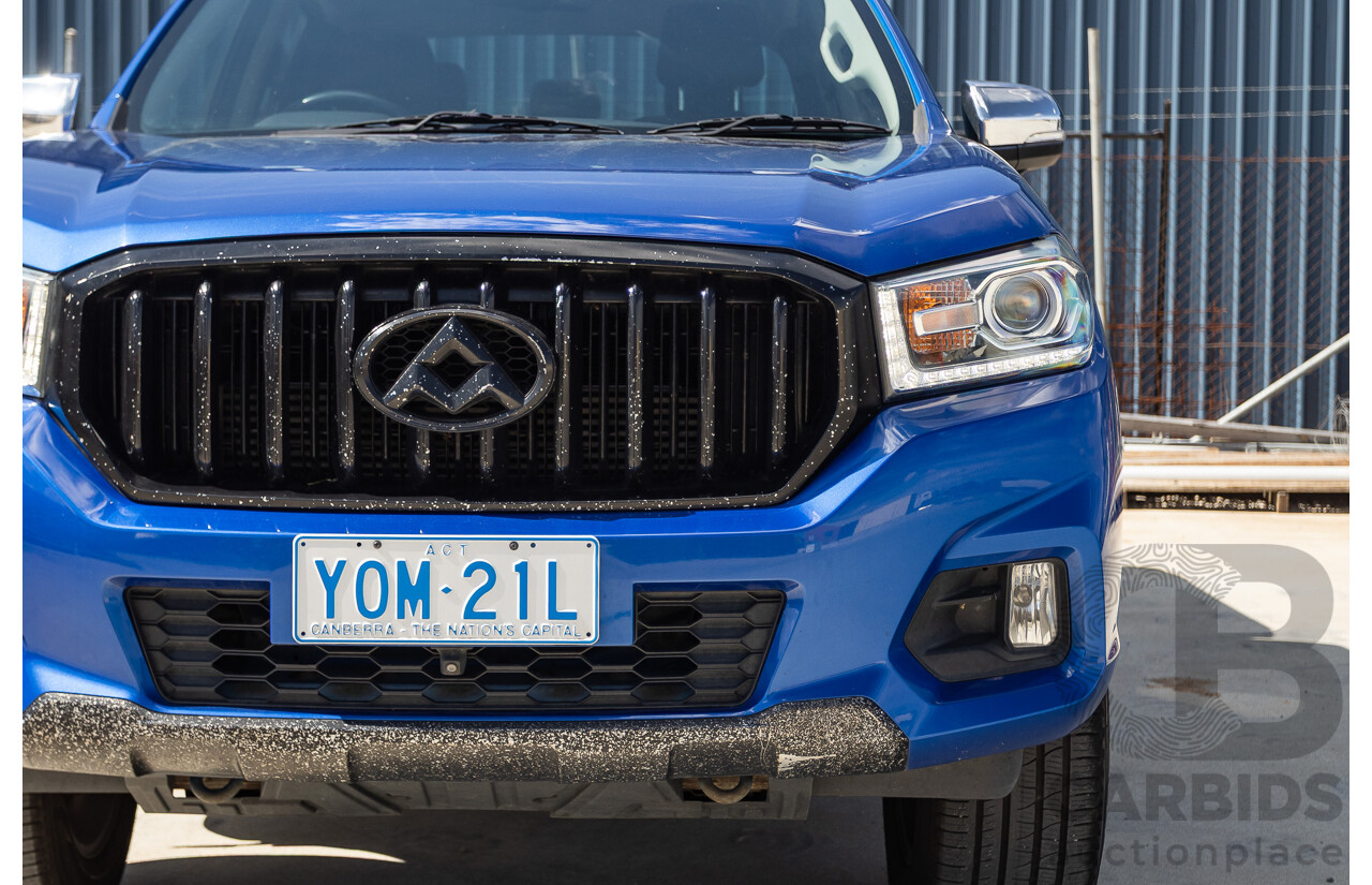 05/2018 LDV T60 LUXE (4x4) SK8C Double Cab Utility Blue Turbo Diesel 2.8L