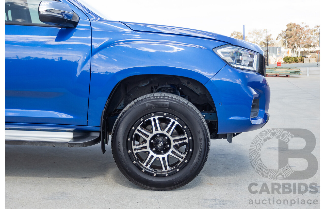 05/2018 LDV T60 LUXE (4x4) SK8C Double Cab Utility Blue Turbo Diesel 2.8L