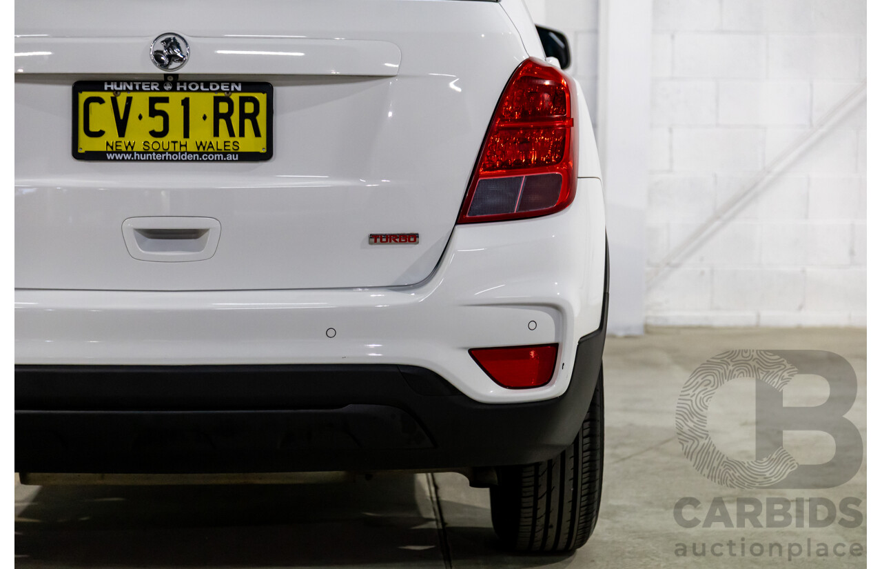 08/2017 Holden Trax LS (FWD) TJ MY17 4d Wagon Summit White Turbo 1.4L