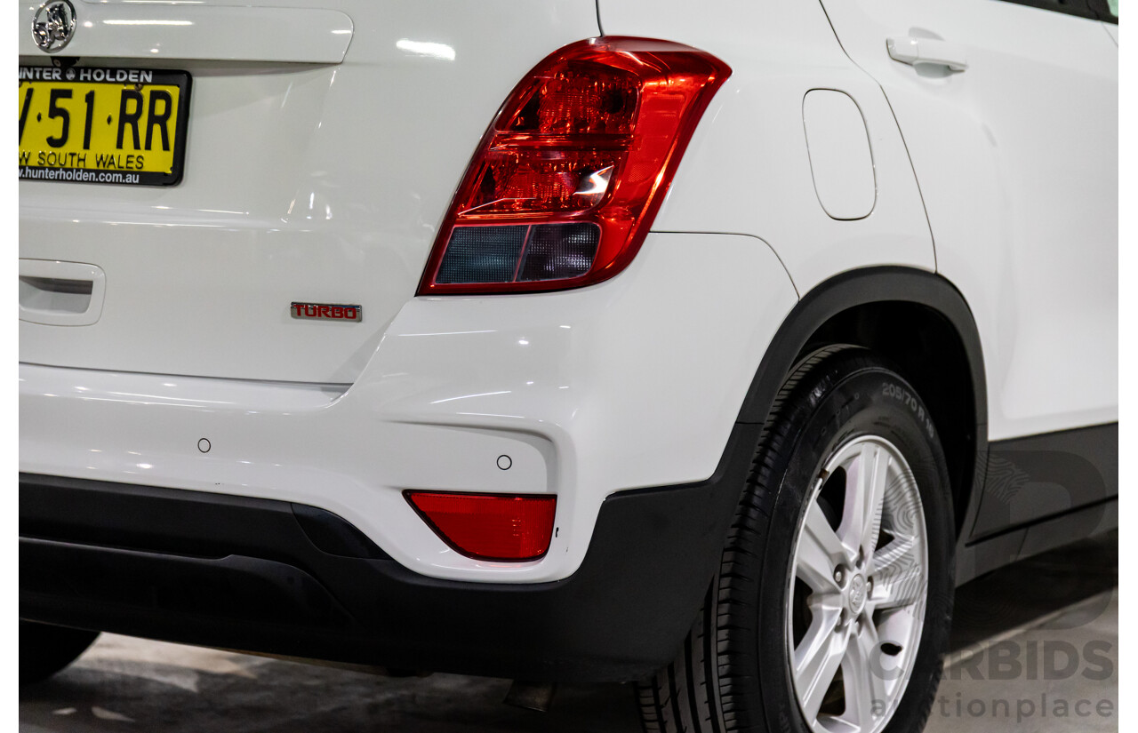 08/2017 Holden Trax LS (FWD) TJ MY17 4d Wagon Summit White Turbo 1.4L