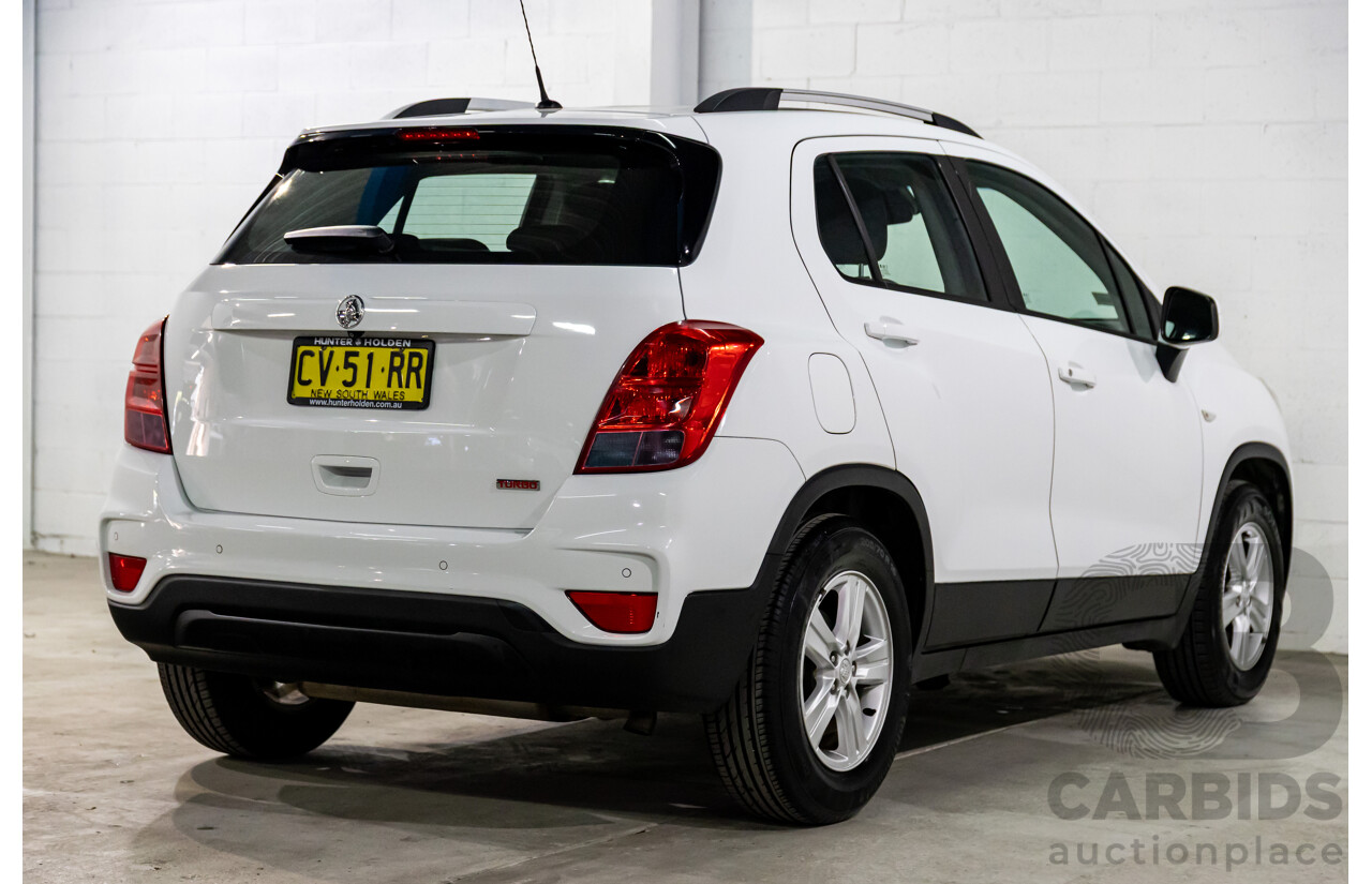 08/2017 Holden Trax LS (FWD) TJ MY17 4d Wagon Summit White Turbo 1.4L